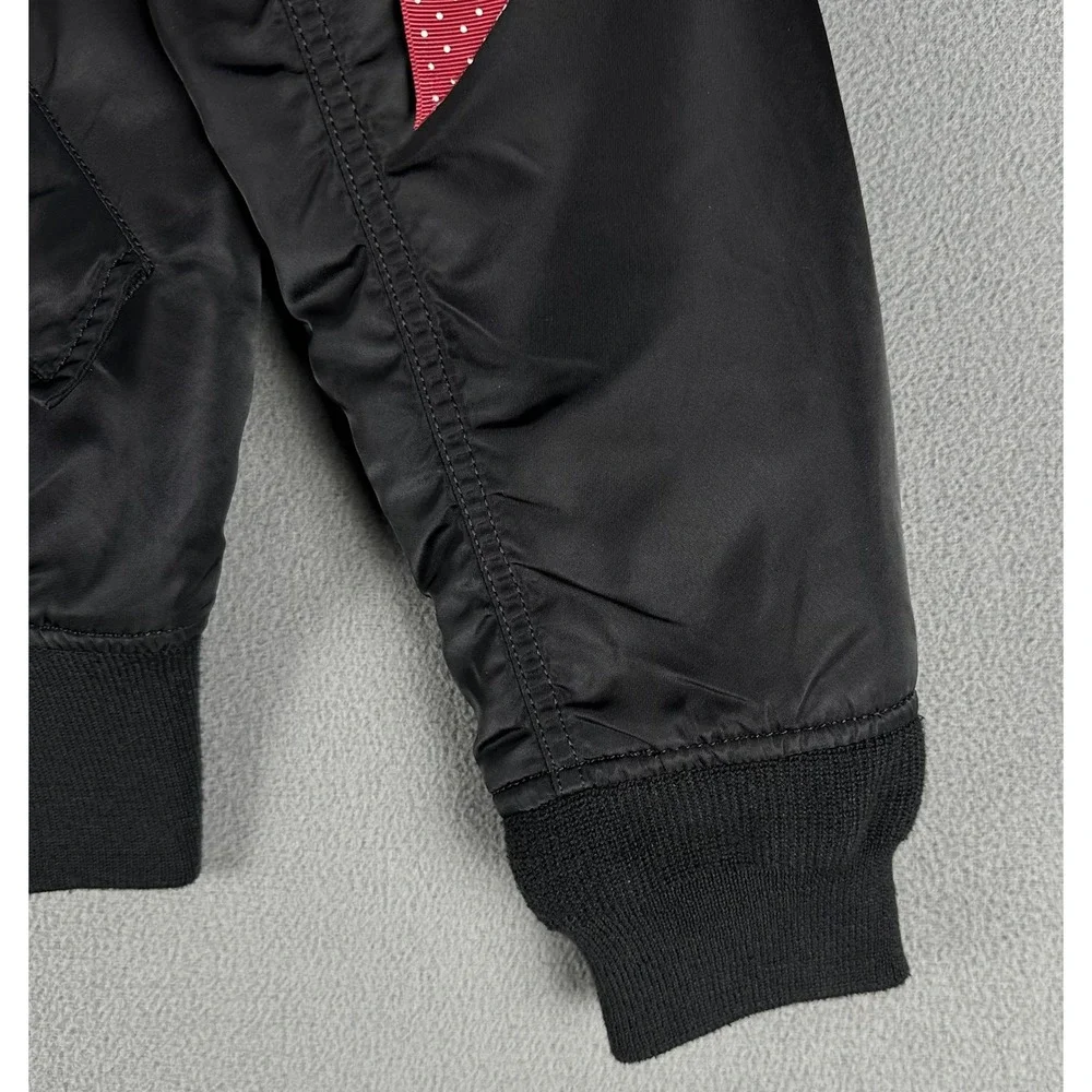 Alpha Industries Bomber Jacket Small Black MA-1 Flight Military Fighter Pilot